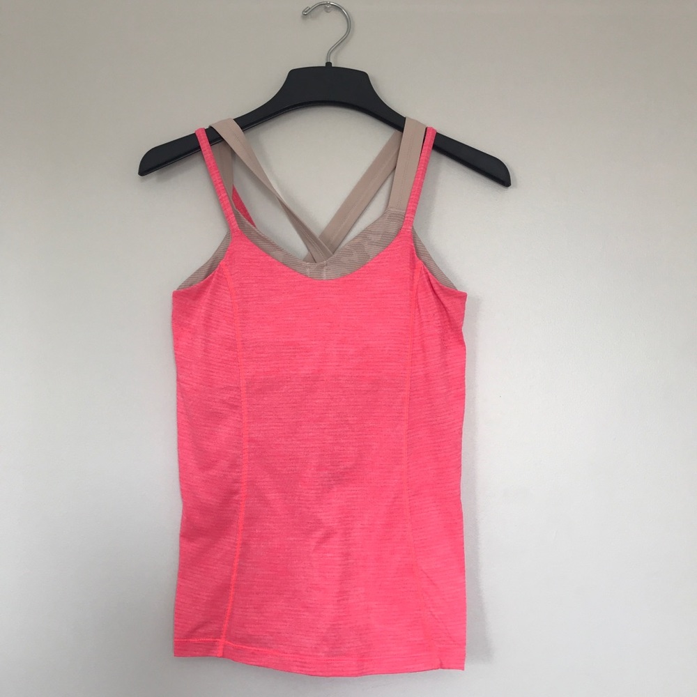 Lululemon Athletica Pink & Nude Tank Top Size 8